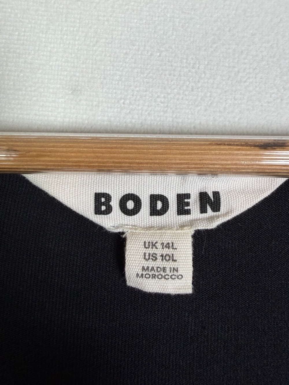 Boden Women’s Black Long Sleeve Dress Sz 10 Ruched Waist Pockets Stretch - Picture 8 of 9